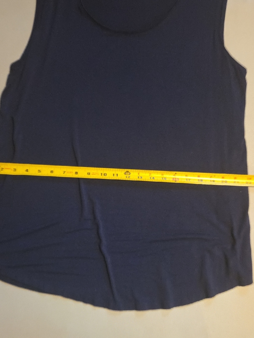 JM Collection Navy Tank Top XL - Picture 7 of 8